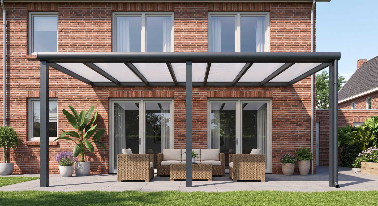 Aluminium Veranda 400x350 cm